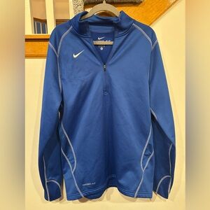 Nike Men's Therma-Fit Performance Quarter Zip - Blue